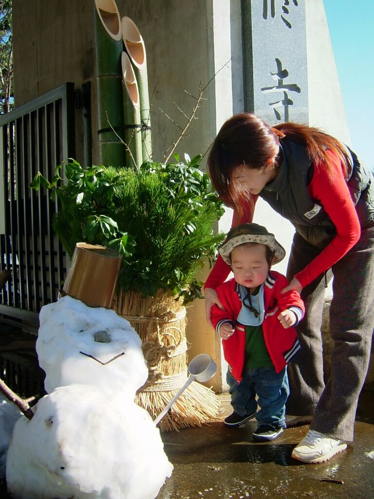 高尾墓園の門松