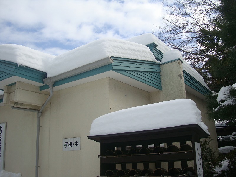 高尾墓園の雪景色