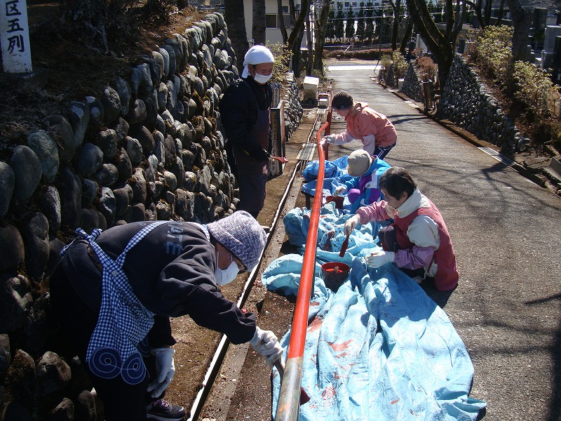 手すりペンキ塗り変え